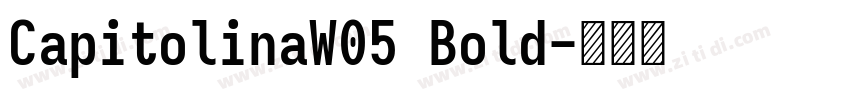 CapitolinaW05 Bold字体转换